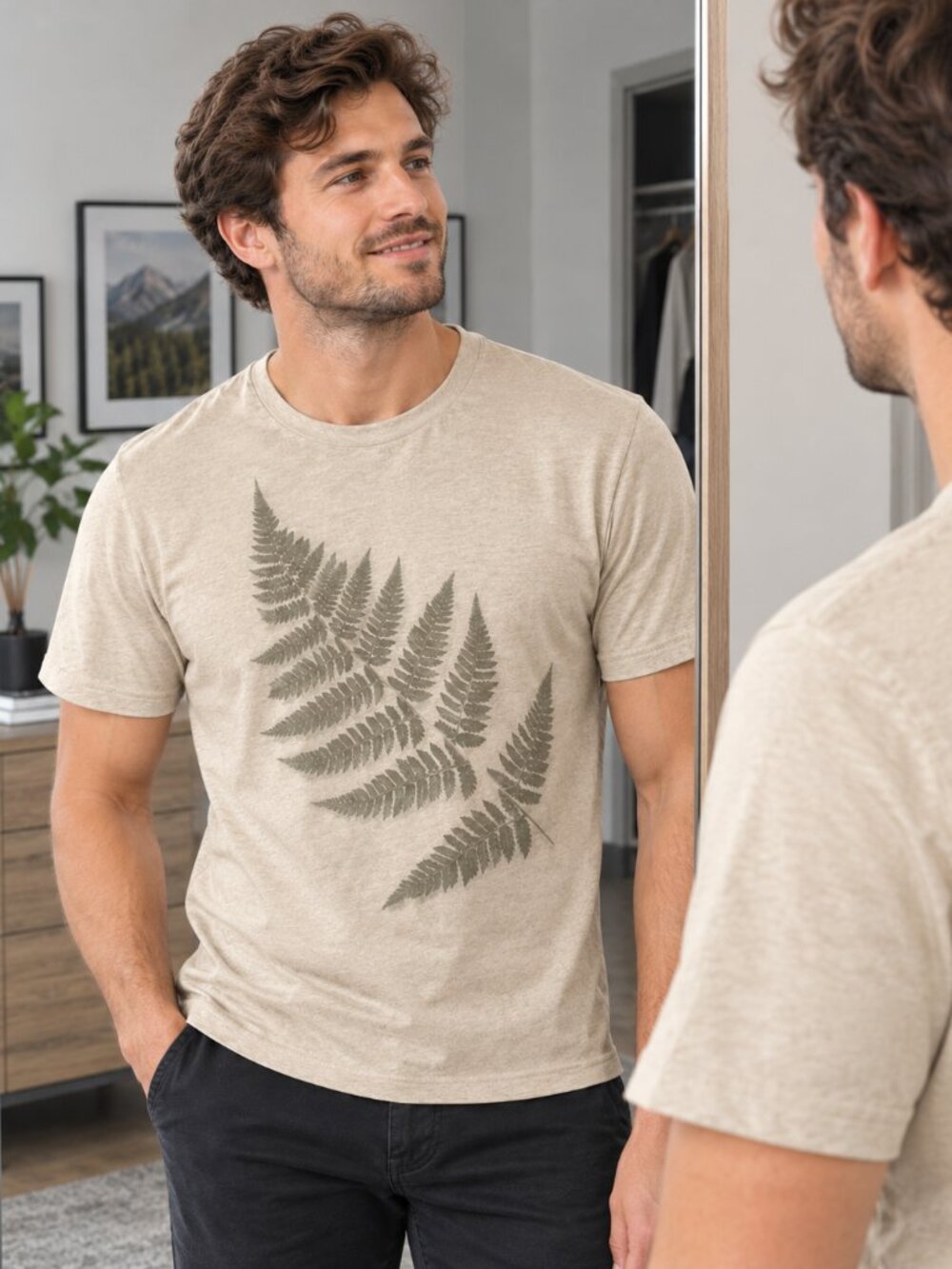 A Wild Fern T-Shirt - Unisex Botanical Plant Shirt - Flora and Fauna Tee
